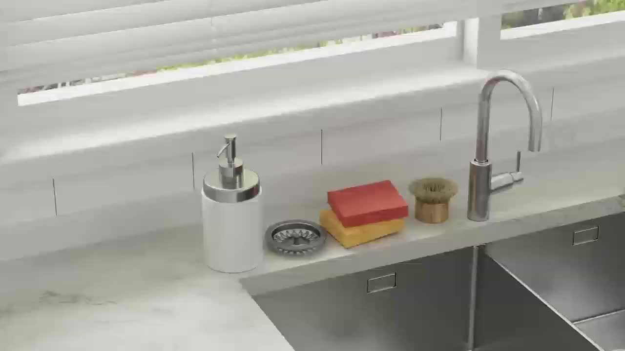 1 Set, Polypropylene (PP) Plastic Kitchen Sink Caddy Organizer - AdeLShop