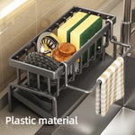 1 Set, Polypropylene (PP) Plastic Kitchen Sink Caddy Organizer - AdeLShop