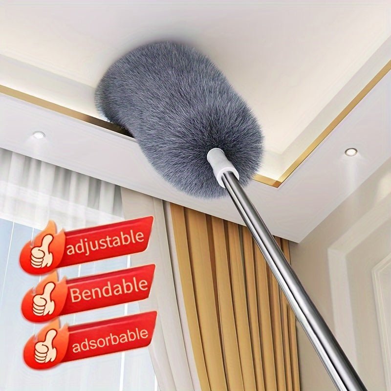 1pc Retractable Dusting Brush with Bendable Head - AdeLShop