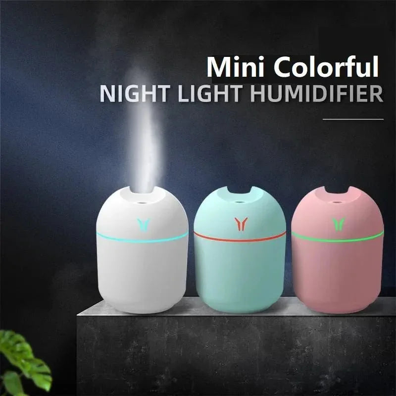 250ML USB Mini Air Humidifier Aroma Essential Oil Diffuser For Home Car Ultrasonic - AdeLShop