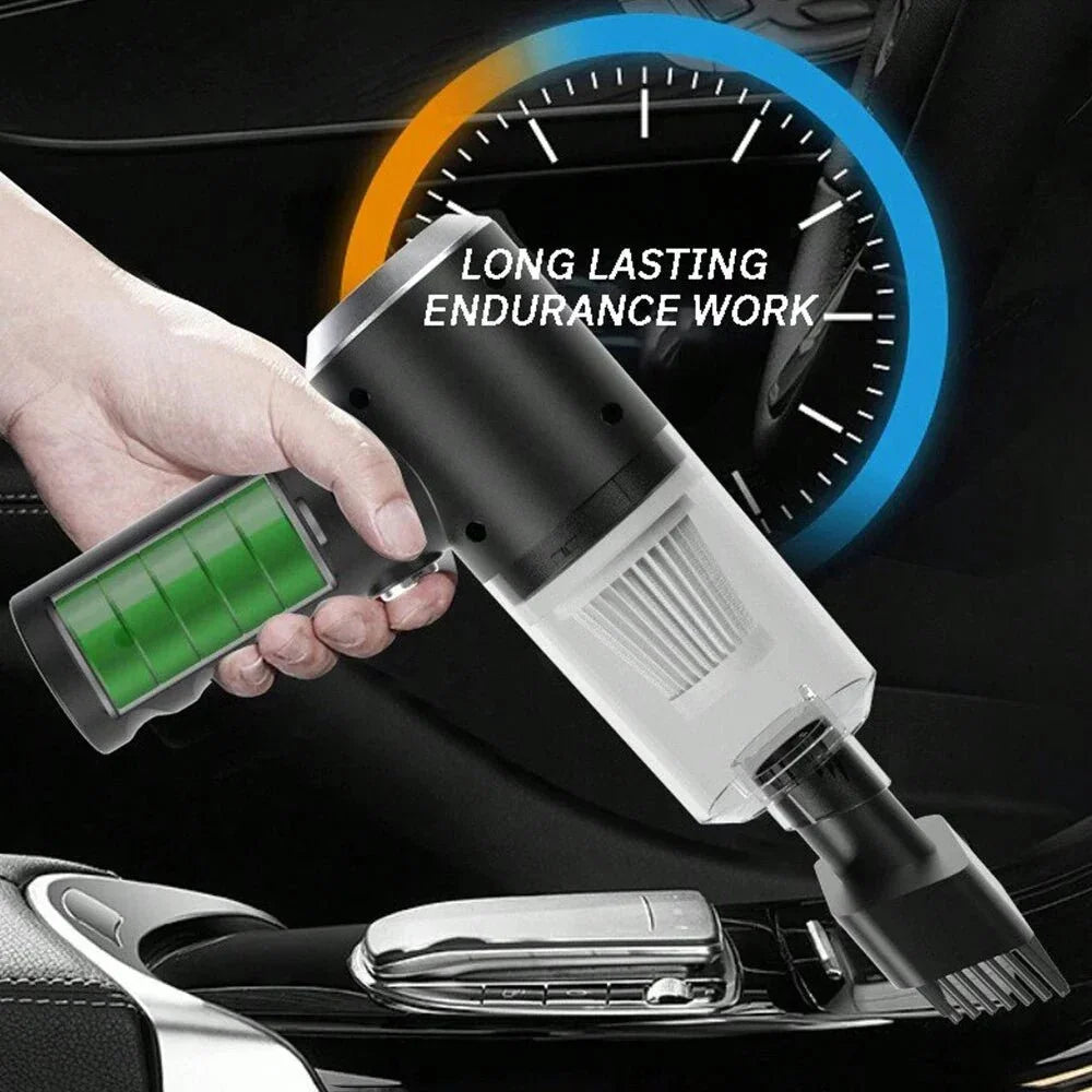 3 In 1 Integrated Suction And Blowing Vacuum Combination Vacuum Cleaner USB Charging Small Car Household Vacuum Cleaner - AdeLShop