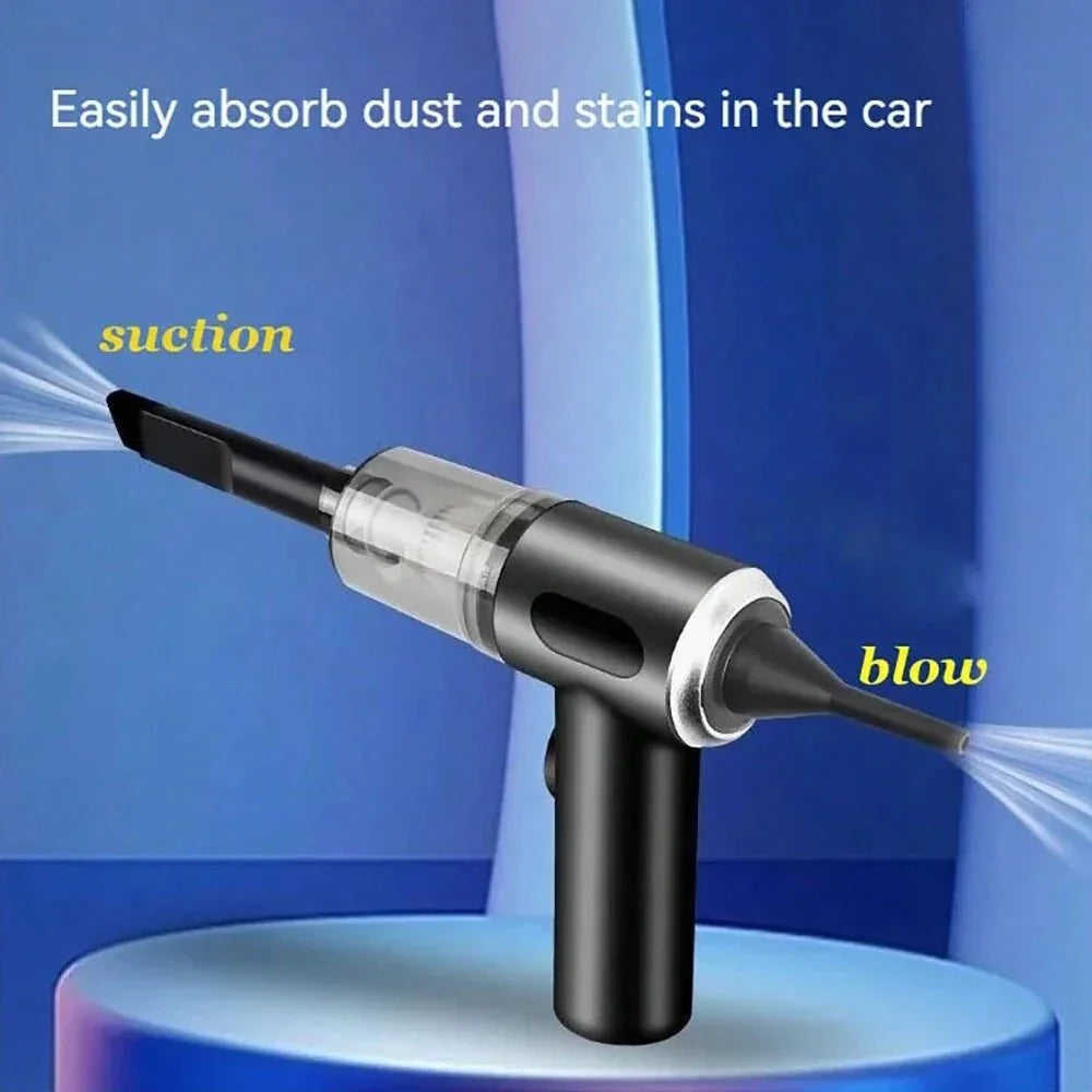 3 In 1 Integrated Suction And Blowing Vacuum Combination Vacuum Cleaner USB Charging Small Car Household Vacuum Cleaner - AdeLShop