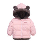  - 30℃ Winter Lamb Wool Jackets Baby Girls Plus Velvet Thick Coats Children - AdeLShop