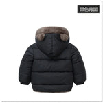 - 30℃ Winter Lamb Wool Jackets Baby Girls Plus Velvet Thick Coats Children - AdeLShop