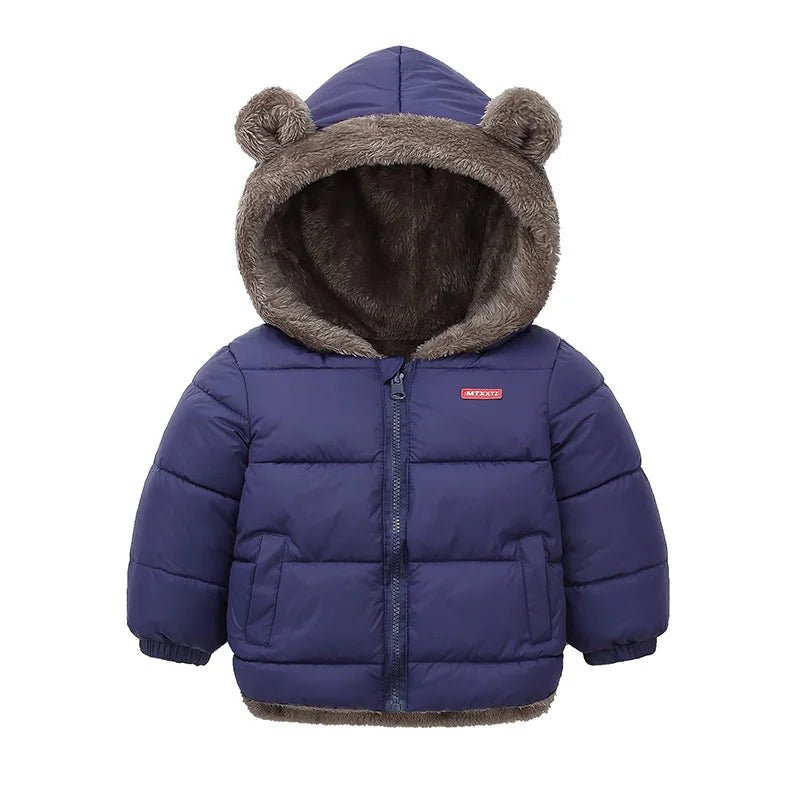  - 30℃ Winter Lamb Wool Jackets Baby Girls Plus Velvet Thick Coats Children - AdeLShop