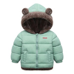 - 30℃ Winter Lamb Wool Jackets Baby Girls Plus Velvet Thick Coats Children - AdeLShop