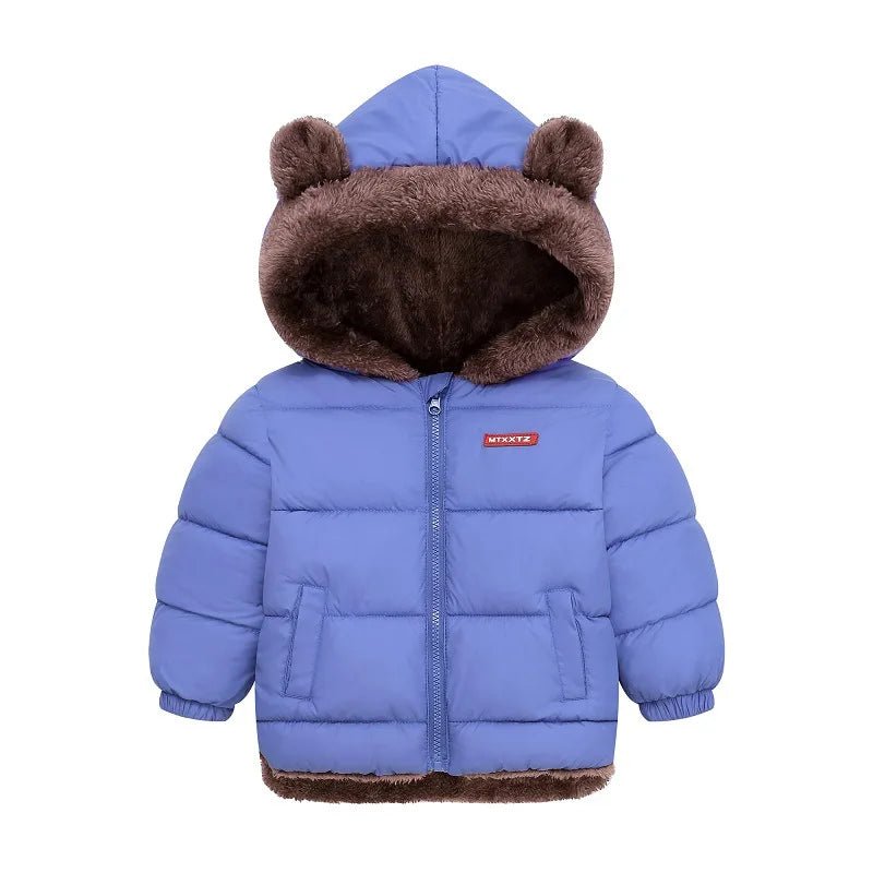  - 30℃ Winter Lamb Wool Jackets Baby Girls Plus Velvet Thick Coats Children - AdeLShop