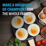 4 - Hole Non - Stick Frying Pan with Maifan Stone Coating - AdeLShop