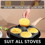 4 - Hole Non - Stick Frying Pan with Maifan Stone Coating - AdeLShop