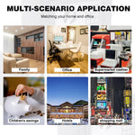 4.6L Home Digital Safe Electronic Cabinet Safes Cash Box Wall Safe with Key, Money Box for Office Hotel 230mmx170mmx170mm - Grey - AdeLShop