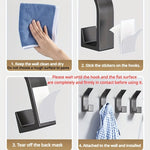 5pcs Set No - Drill Wall Hooks - AdeLShop