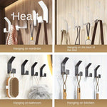 5pcs Set No - Drill Wall Hooks - AdeLShop