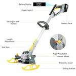 600W Cordless Grass Trimmer, 4 - in - 1 Lawn Trimmer,Wheel Edge Cutter - AdeLShop