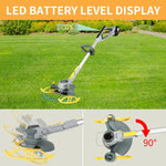 600W Cordless Grass Trimmer, 4 - in - 1 Lawn Trimmer,Wheel Edge Cutter - AdeLShop