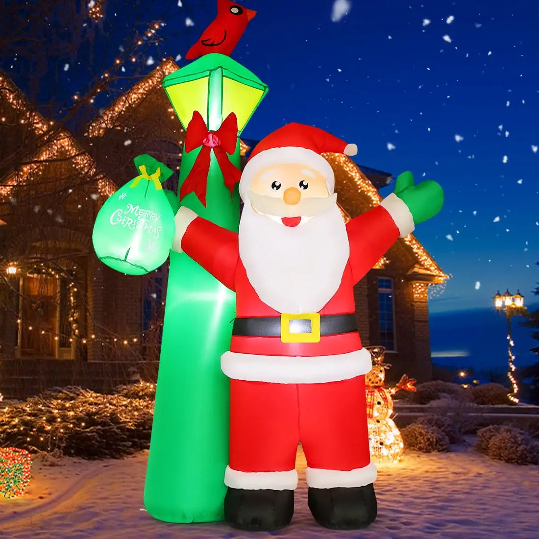 Christmas Inflatable Santa Claus LED 8.2 FT