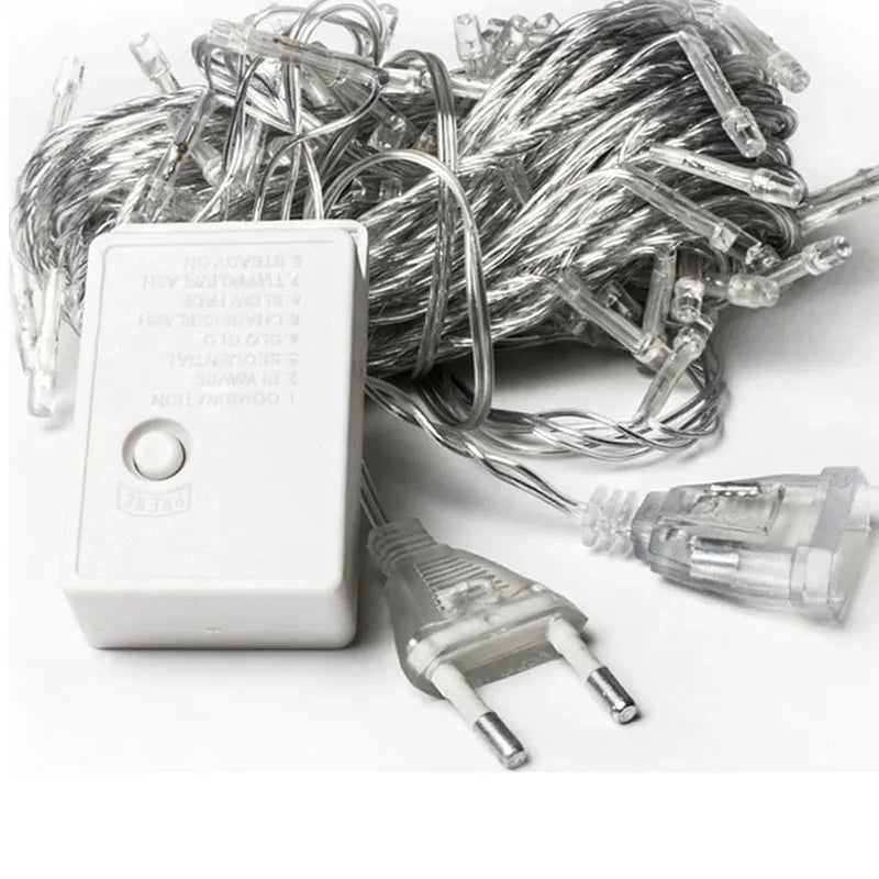 Christmas Lights Waterfall