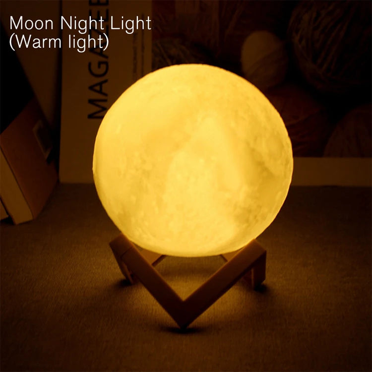 Book Light LED Moon Light Galaxy Light, Moon Night Light, Girl, Boy, Child Birthday Gift