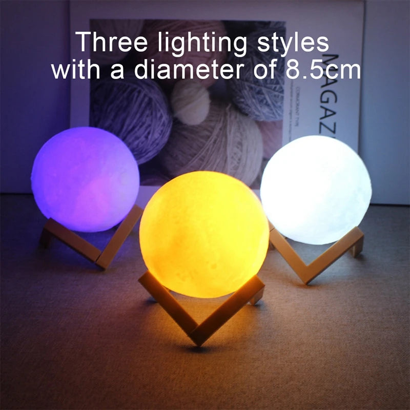 Book Light LED Moon Light Galaxy Light, Moon Night Light, Girl, Boy, Child Birthday Gift