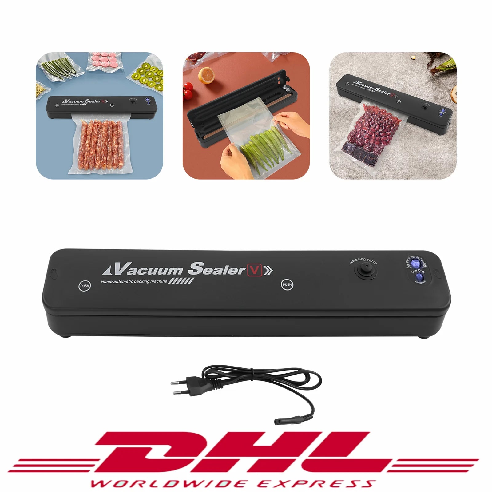 Vacuum Sealer 2 in 1 Vacuum Sealing Machine with 2 Modes,