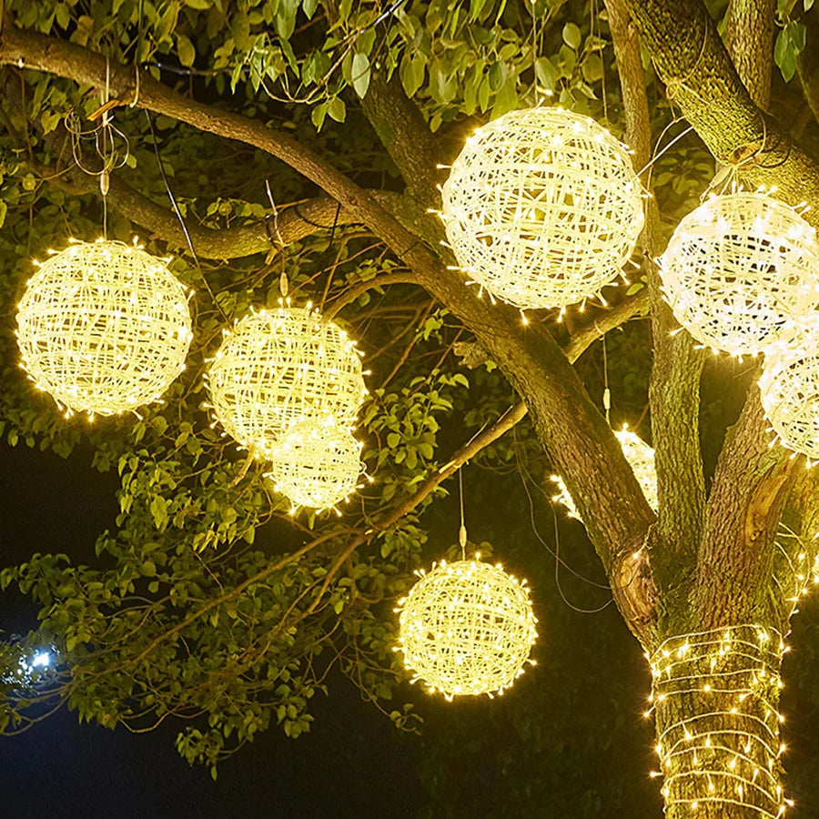 Christmas LED Rattan ball