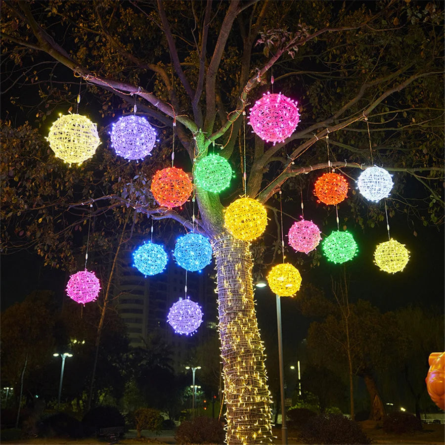 Christmas LED Rattan ball