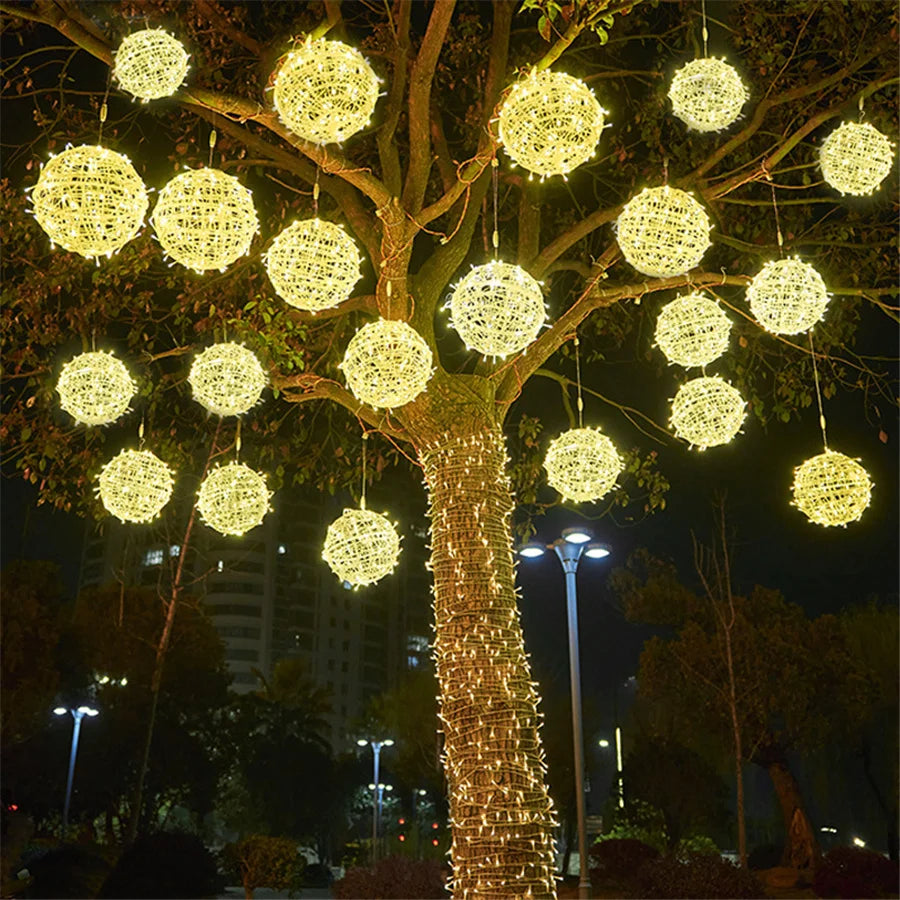 Christmas LED Rattan ball