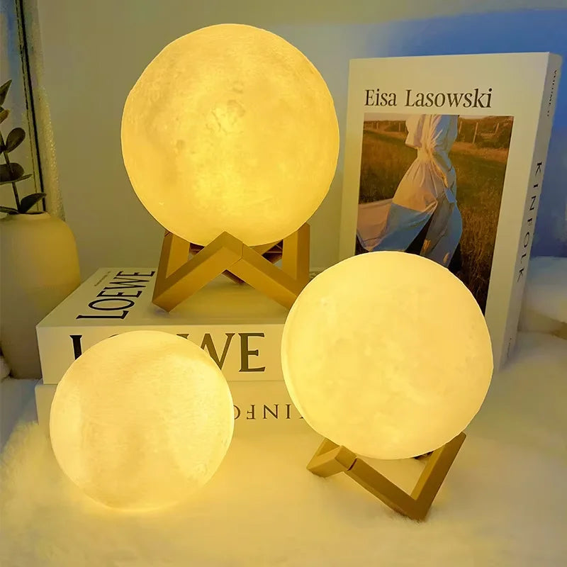 Book Light LED Moon Light Galaxy Light, Moon Night Light, Girl, Boy, Child Birthday Gift