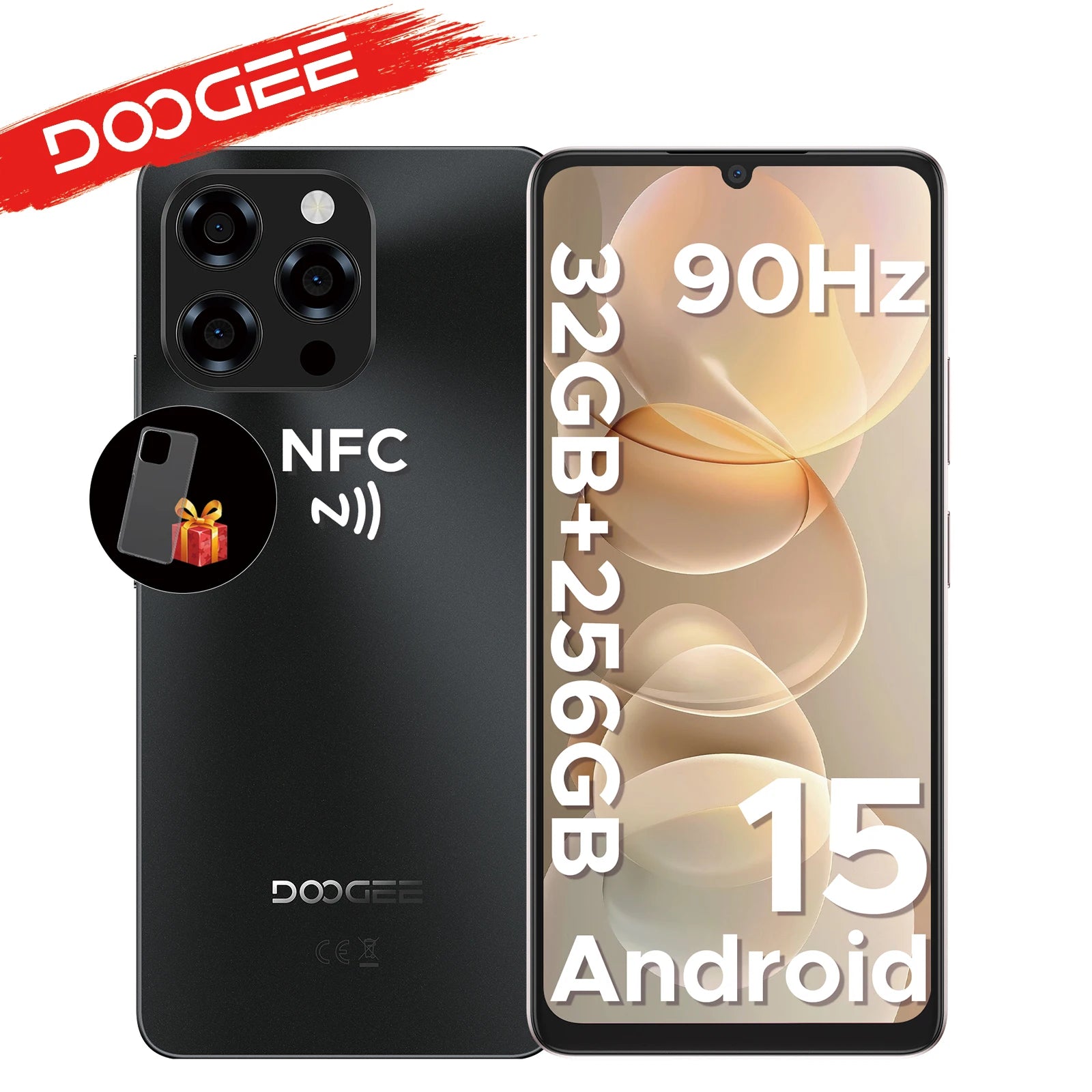 Global Version Doogee Note58 Pro Android 15 Smartphones 8Gb Ram 256Gb