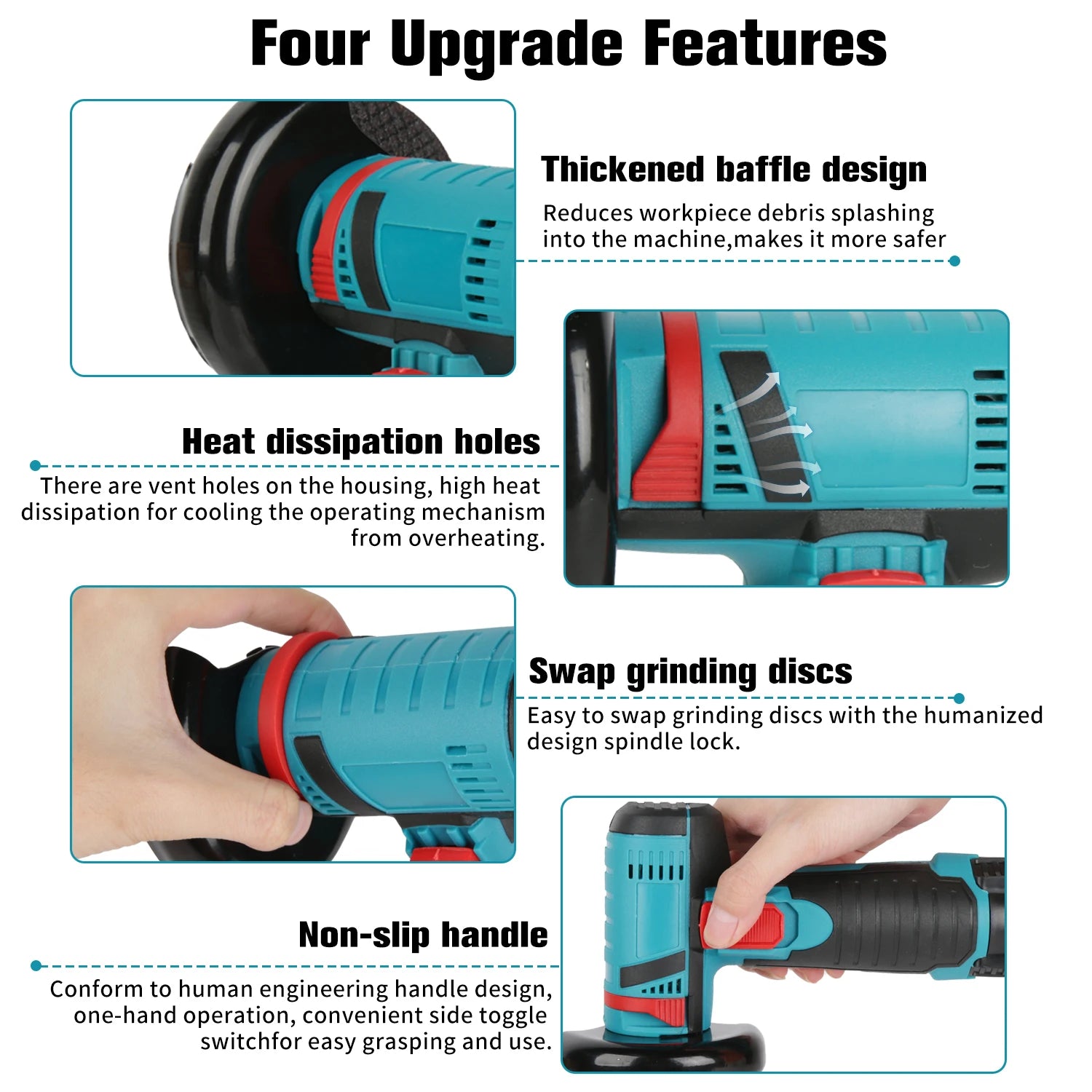 Mini Angle Grinder With 2 Battery Cutting Grinder