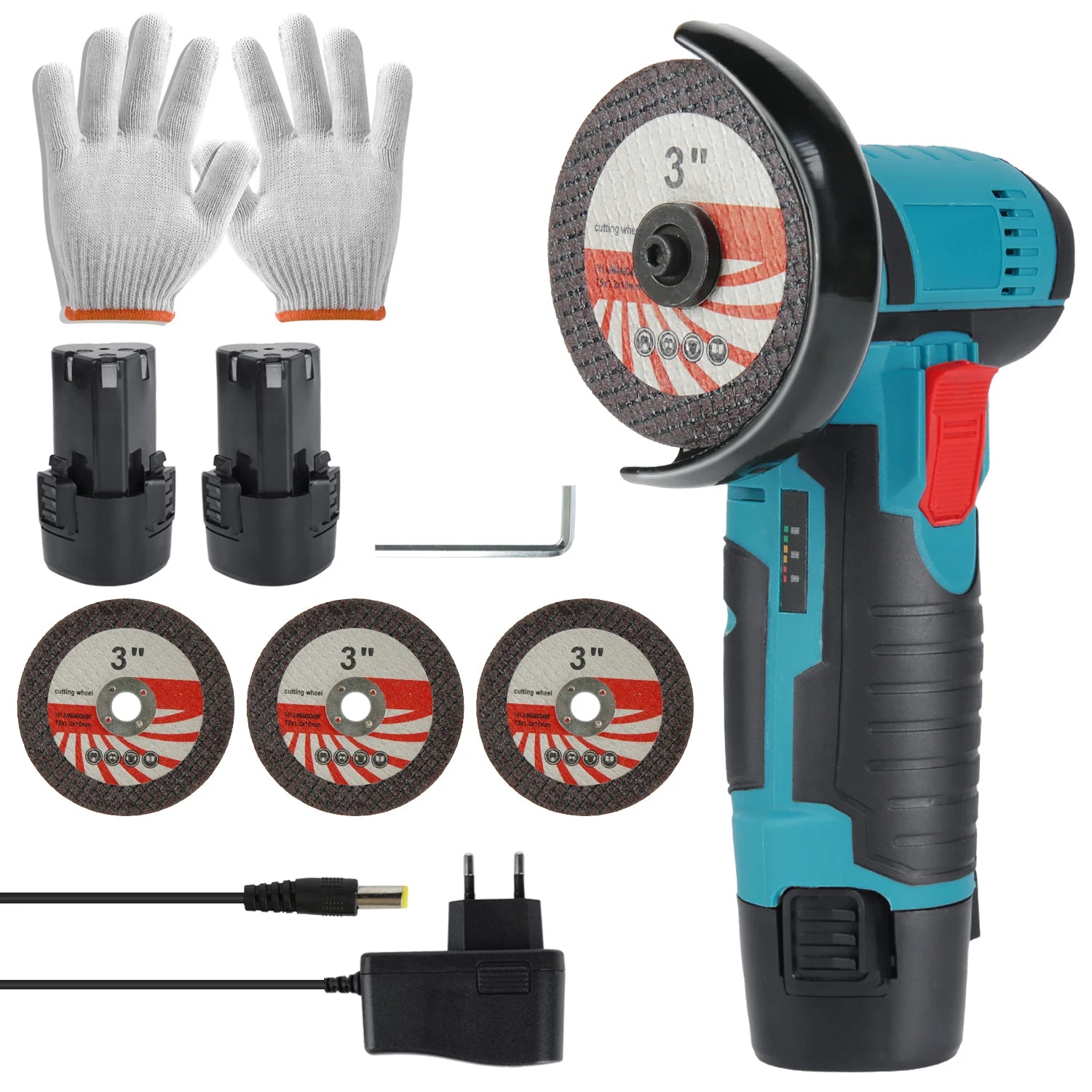 Mini Angle Grinder With 2 Battery Cutting Grinder