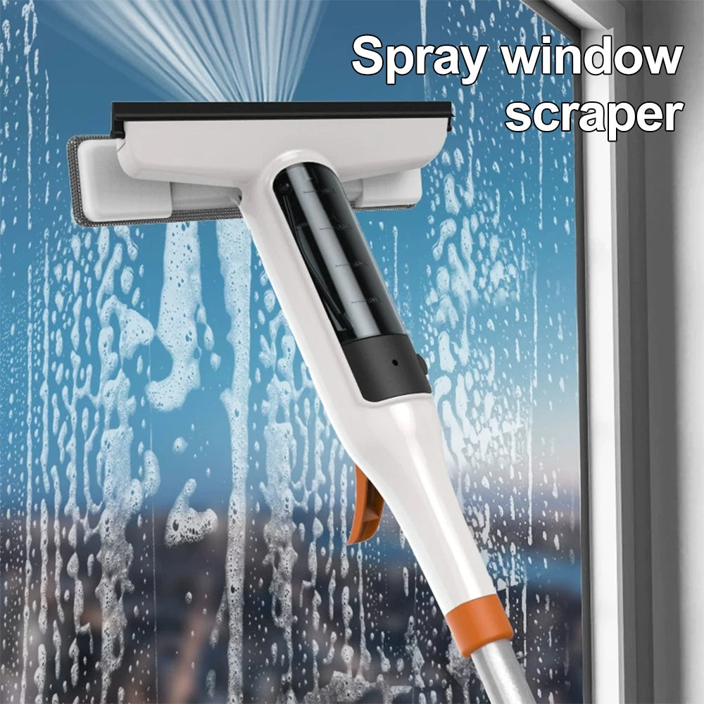 3-in-1 Windows Glass Cleaning Kit Adjustable Height Cleaner Mop Household