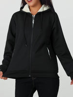 A Winter Women's Jacket, Fleece - Lined and Thickened for Warmth - AdeLShop