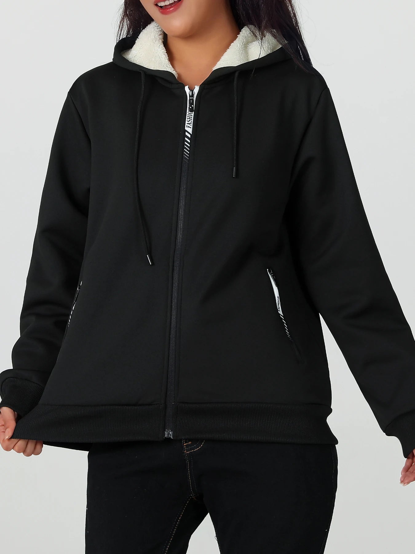 A Winter Women's Jacket, Fleece - Lined and Thickened for Warmth - AdeLShop