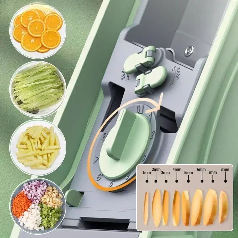 Adjustable Slicer Stainless Steel Vegetable Slicer Shred Safe - AdeLShop