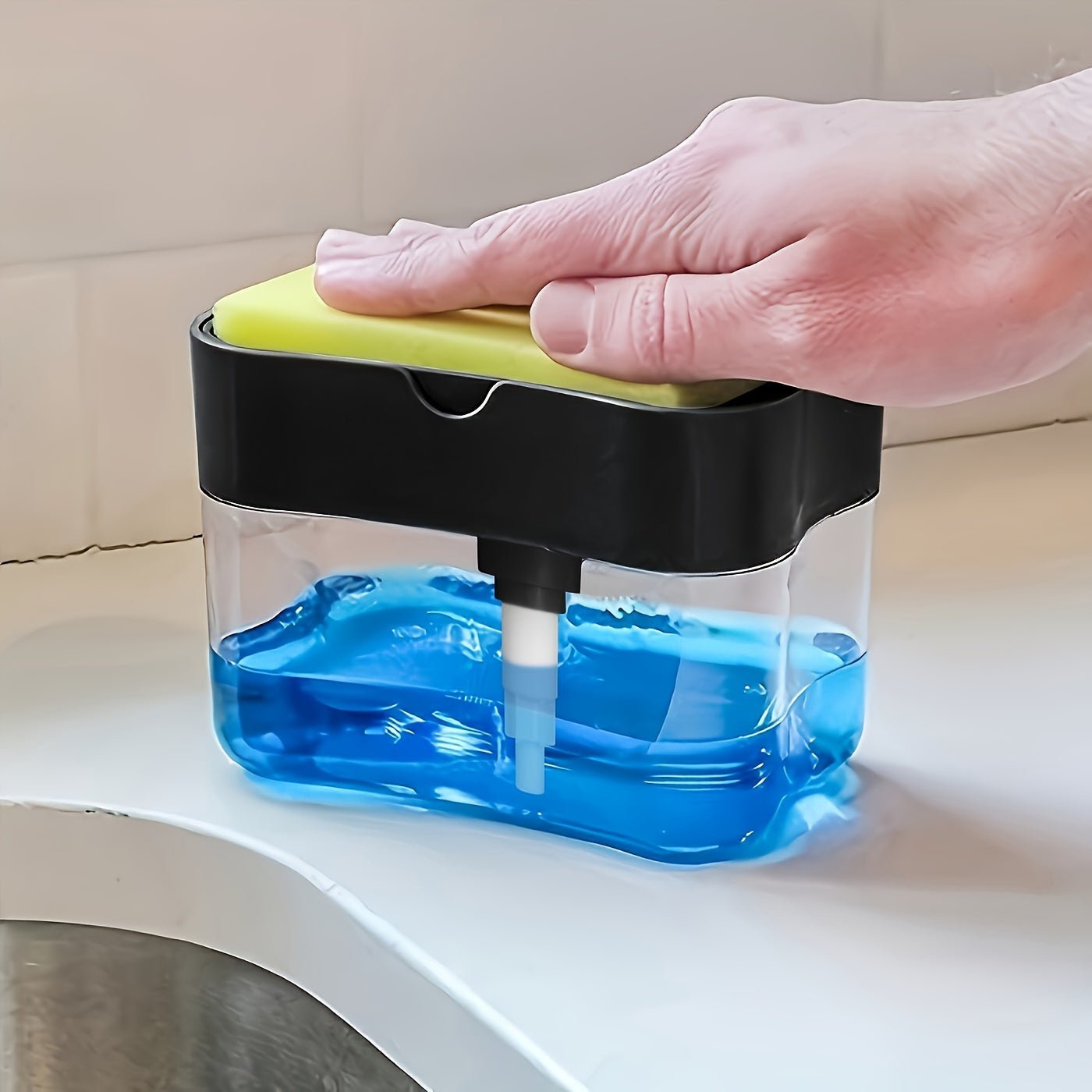 Automatic Dish Soap Dispenser, Battery - Free, Manual Pump - AdeLShop