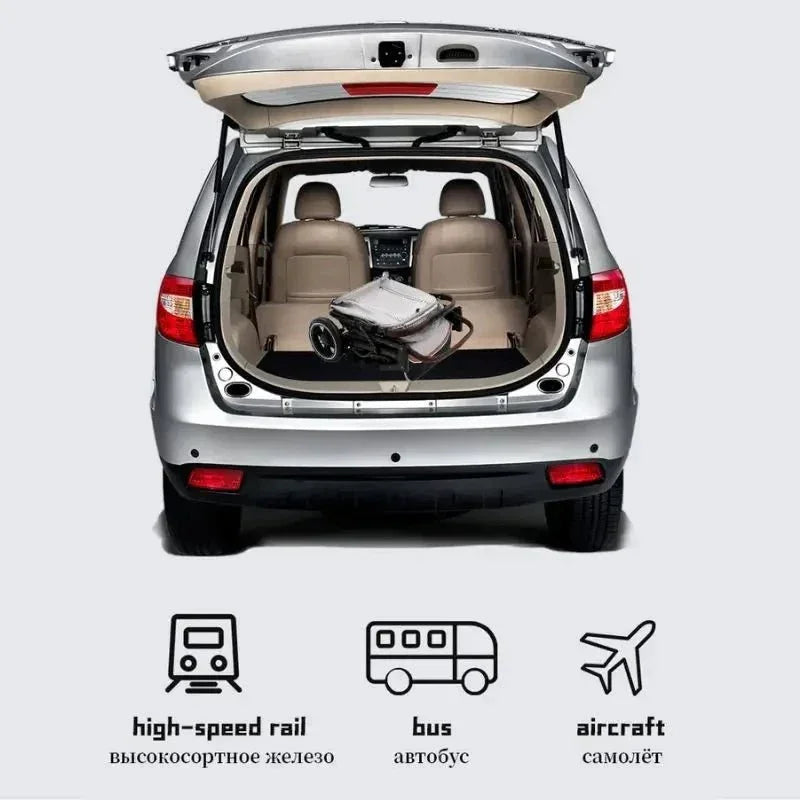 Baby Stroller Lightweight High Landscape Foldable Stroller Multifunctional Newbor - AdeLShop