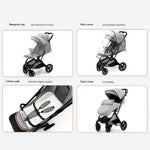 Baby Stroller Lightweight High Landscape Foldable Stroller Multifunctional Newbor - AdeLShop