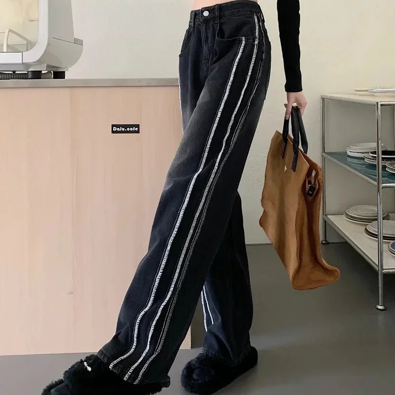 Black Pants for Women Cool Fitted Unique - AdeLShop