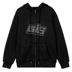 Bling Bling Shiny Rhinestone Hoodies Jacket Coat Skeleton Hoodie - AdeLShop