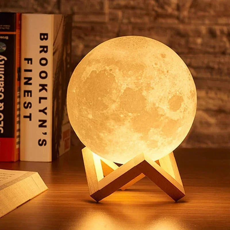 Book Light LED Moon Light Galaxy Light, Moon Night Light, Girl, Boy, Child Birthday Gift - AdeLShop