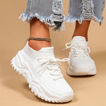 Chic Womens Breathable Knit Sneakers - AdeLShop