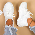 Chic Womens Breathable Knit Sneakers - AdeLShop