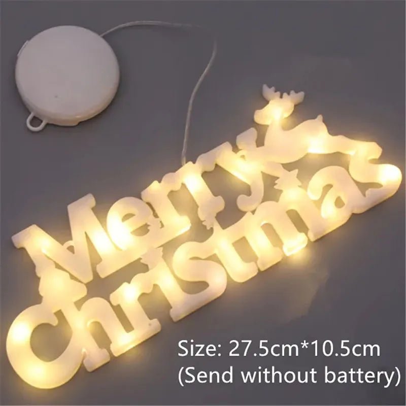 Christmas Decoration New Year Xmas Merry Christmas LED - AdeLShop
