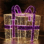Christmas Holiday Shopping Mall Street Park Lighting Decorative Giant LED Christmas Bowknot - AdeLShop