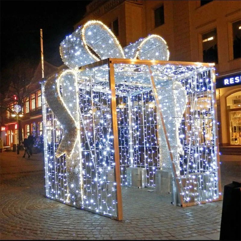 Christmas Holiday Shopping Mall Street Park Lighting Decorative Giant LED Christmas Bowknot - AdeLShop