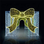 Christmas Holiday Shopping Mall Street Park Lighting Decorative Giant LED Christmas Bowknot - AdeLShop