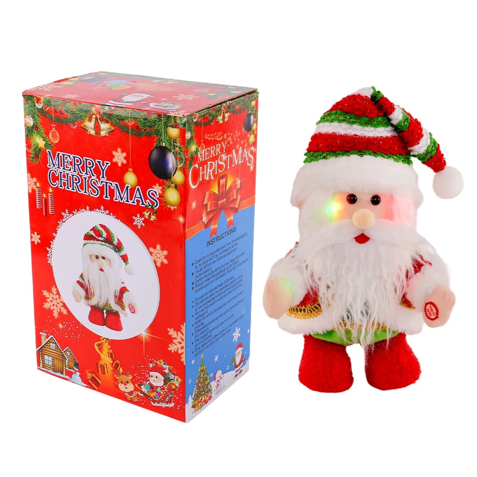 Christmas Light Music Electric Move Left And Right Elderly Ornaments Decoration - AdeLShop