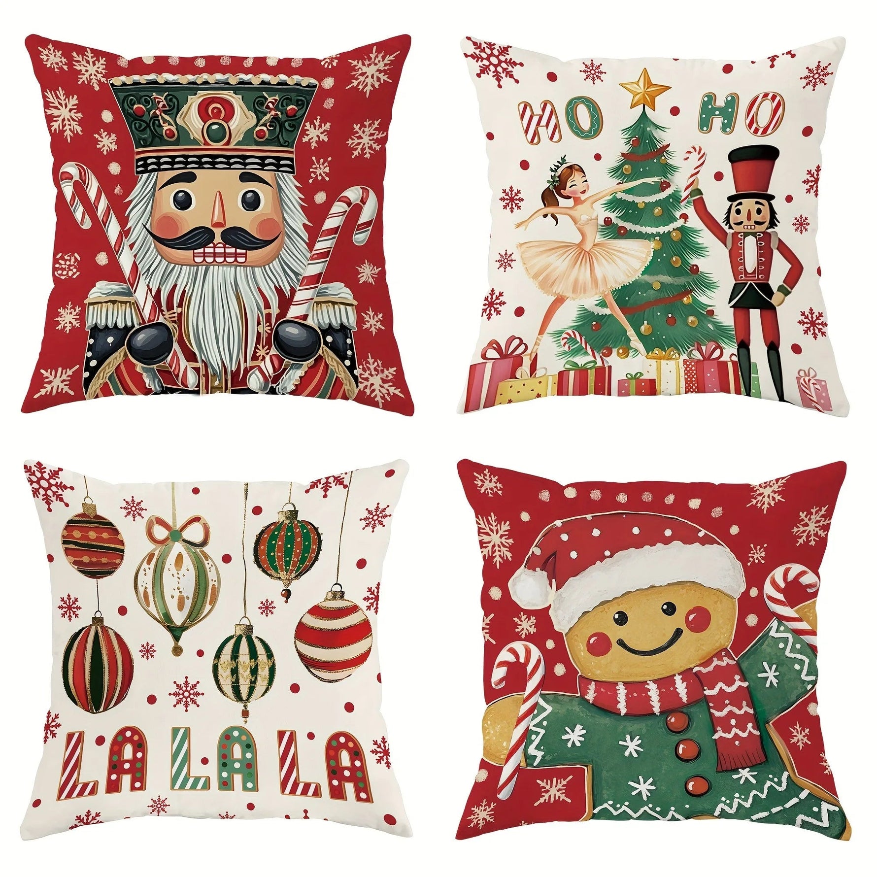 Christmas Magic: Festive Nutcracker, Gingerbread, and Ornament - Printed - AdeLShop