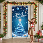Christmas Tree Banner Festive Holiday Banner Elegant Christmas Decoration - AdeLShop