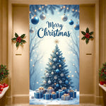 Christmas Tree Banner Festive Holiday Banner Elegant Christmas Decoration - AdeLShop